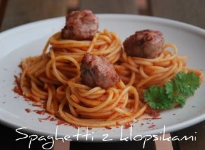 Spaghetti z klopsikami  prosty przepis i składniki