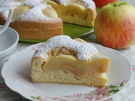 Przepis  biszkoptowe ciasto z jabłkami przepis