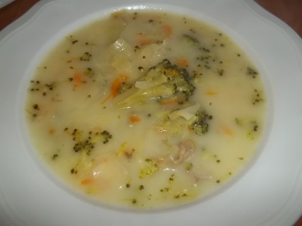 Przepis  zupa brokułowa z kapustą przepis