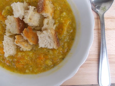 Zupa krem z dyni i brokuła