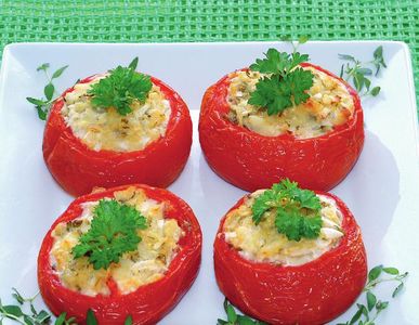 Pomidory nadziewane oscypkiem