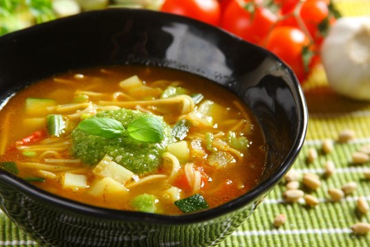 Warzywna zupa z pesto  soupe au pistou