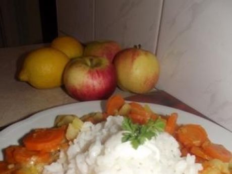 Przepis  ryż z marchewką i jabłkiem przepis