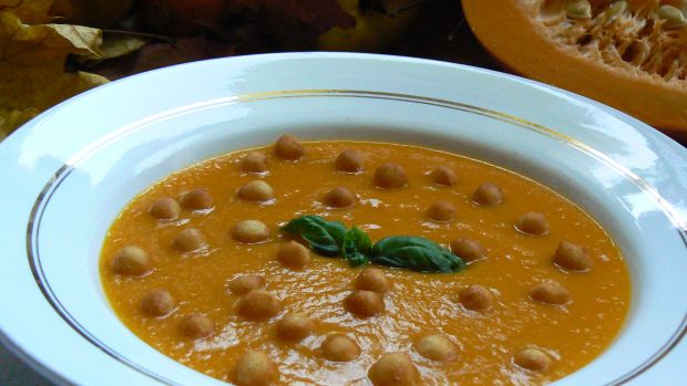 Przepis  zupa krem z dyni marchewki i pory przepis
