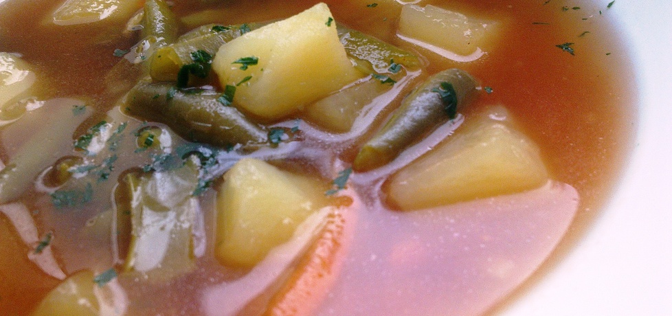 Zupa solferino z fasolką szparagową (autor: ania67 ...