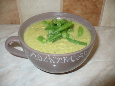 Zupa krem z zielonej fasolki szparagowej