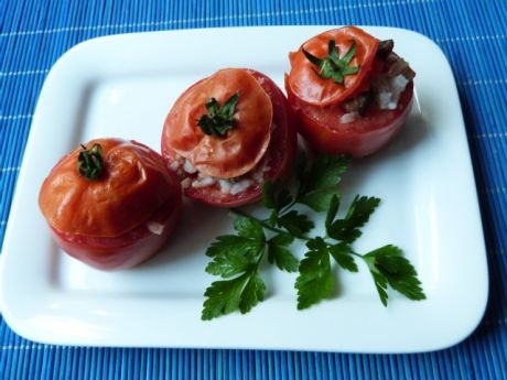 Przepis  pomidory zapiekane z wątróbkami przepis
