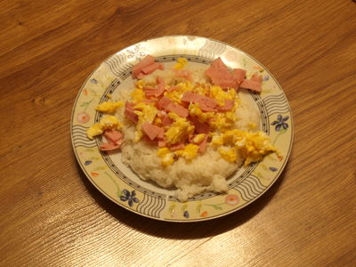 Ryż z jajem;)