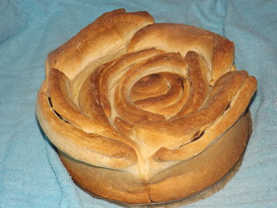 Ciasto drożdżowe róża makowa