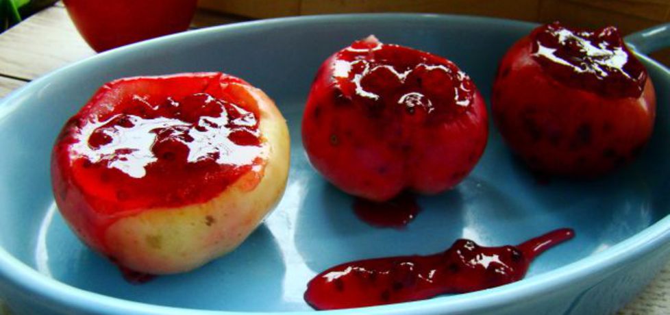Zapiekane jabłka z konfiturą z czerwonej porzeczki (autor: iwa643 ...