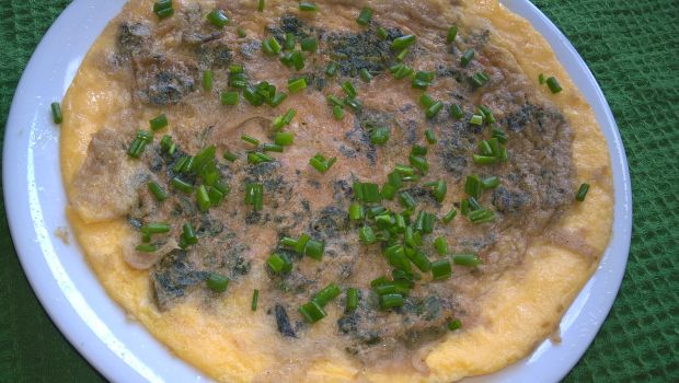 Przepis  omlet z pokrzywami przepis