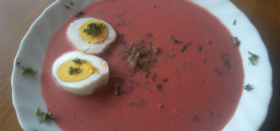 Zupa z botwinki z jajkiem (autor: mariel78)