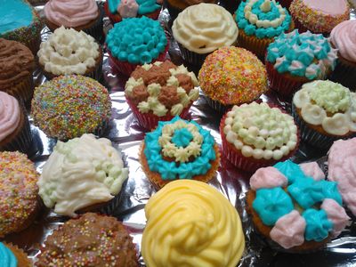 Idealne cupcakes z delikatnym serowym kremem:)