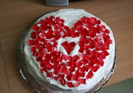 Ciasto  torcik dla zakochanych