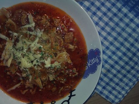 Przepis  zupa mięsno-pomidorowa przepis