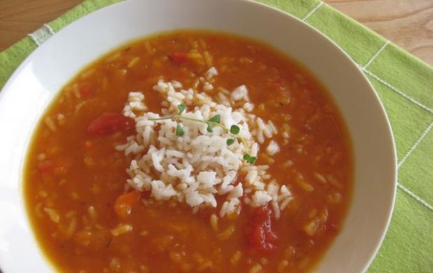 Przepis  zupa pomidorowa z dynią przepis