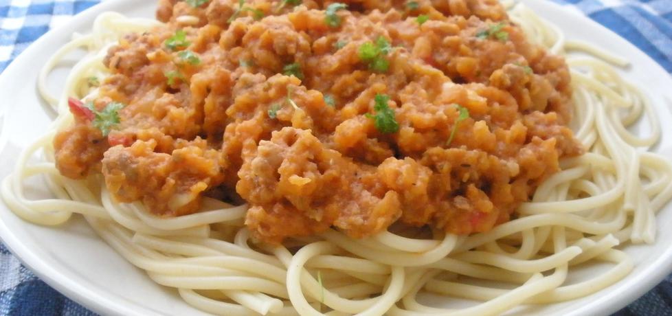 Spaghetti z dynią i mięsem mielonym (autor: cukiereczek13 ...