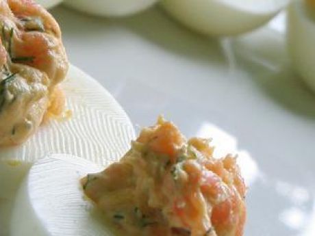 Jaja faszerowane łososiem  kulinarne abc