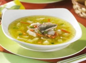 Sopa de pescado con alioli