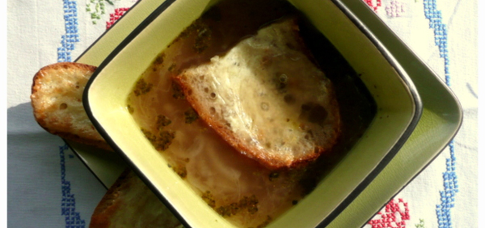 Zupa cebulowa z grzankami (autor: brenia)