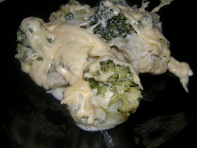 Zapiekanka z dorsza z ziemniakami i brokułami