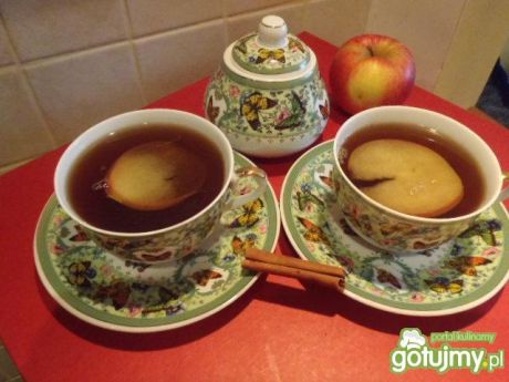 Przepis  cynamonowa herbatka z jabłkiem przepis