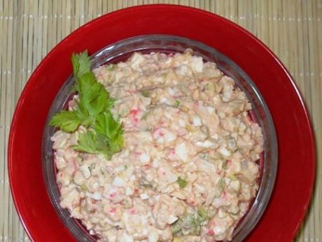 Przepis  salatka jajeczna z kalafiorem i surimi przepis