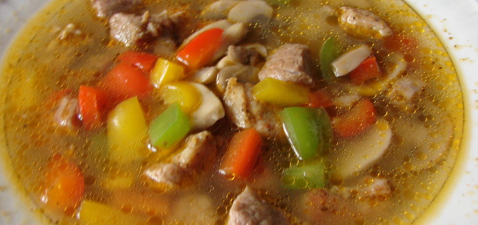 Zupa paprykowa z mięsem (autor: motorek)