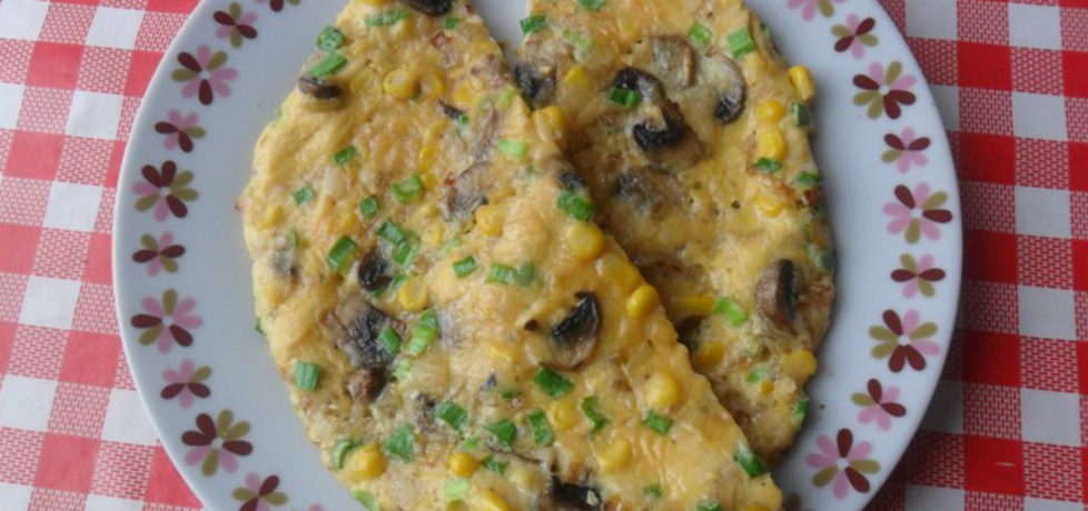 Omlet z pieczarkami i kukurydzą (autor: ikrakowianka ...