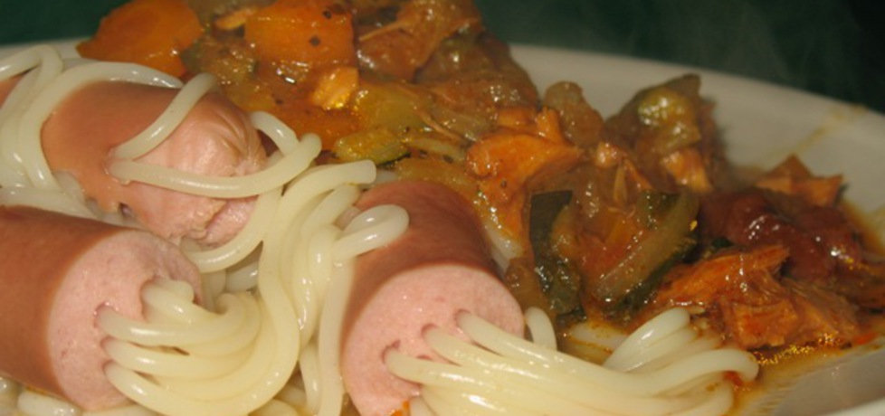Ośmiorniczki spaghetti z sosem warzywnym (autor: anna169hosz ...