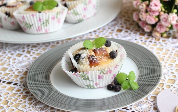 Przepis  muffinki z jagodami i marcepanem przepis