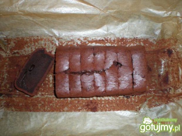 Przepis  brownies na półsłodko przepis