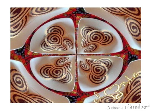 Ciasteczkowe kręciołki kawowo-kakaowe