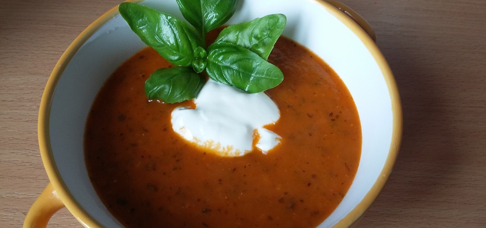 Zupa krem z pomidorów i pieczonej papryki (autor: magda19 ...