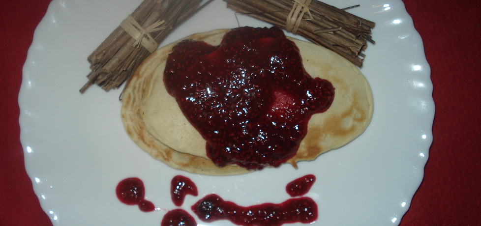 Pancakesy z sosem malinowym (autor: norweska20 ...