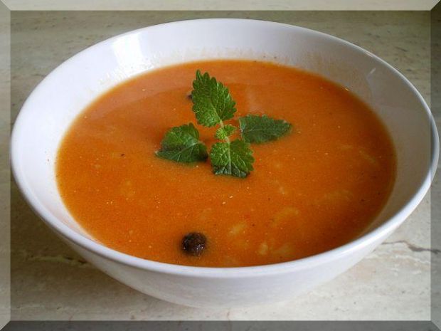Przepis  zupa krem pomidorowo paprykowa przepis