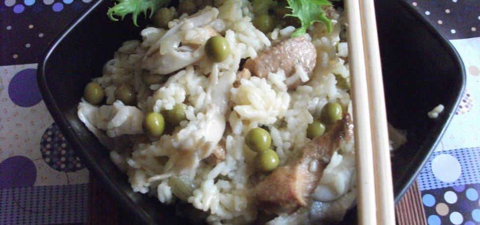 Ryż z kurczakiem i boczniakami (autor: adelajda)