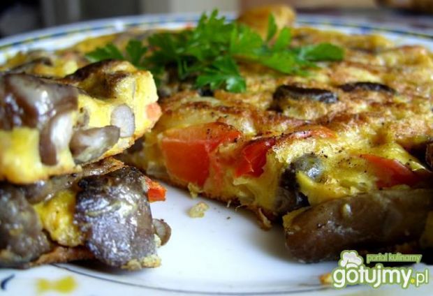 Przepis  omlet grzybowy przepis