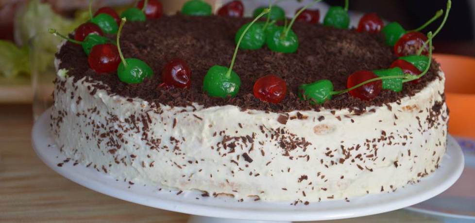Tort brzoskwiniowy z mascarpone i czekoladą (autor: konczi ...