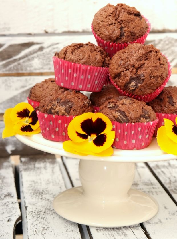 Przepis  muffinki podwójnie czekoladowe przepis