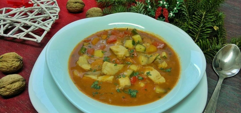 Zupa rybna z pomidorami i cukinią (autor: malgorzata8 ...