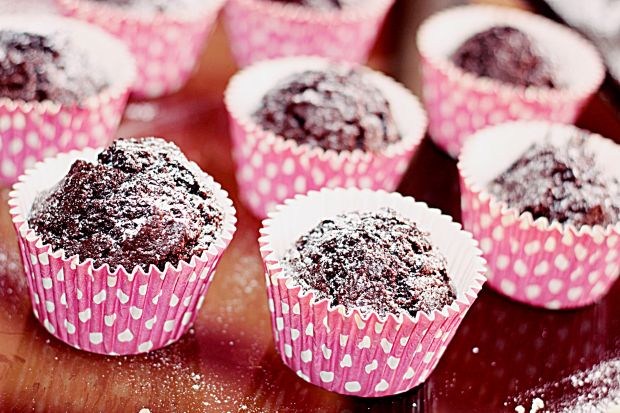 Przepis  muffiny czekoladowo kajmakowe przepis