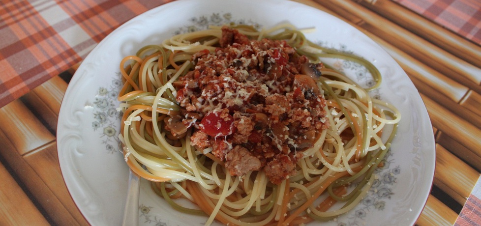 Spaghetti z pieczarkami (autor: anast)