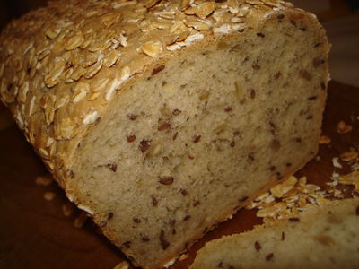 Chleb mieszany z płatkami owsianymi