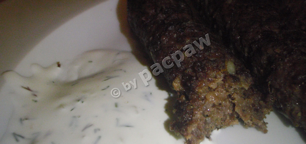 Kofta kebab z dziczyzny z sosem czosnkowym (autor: pacpaw ...