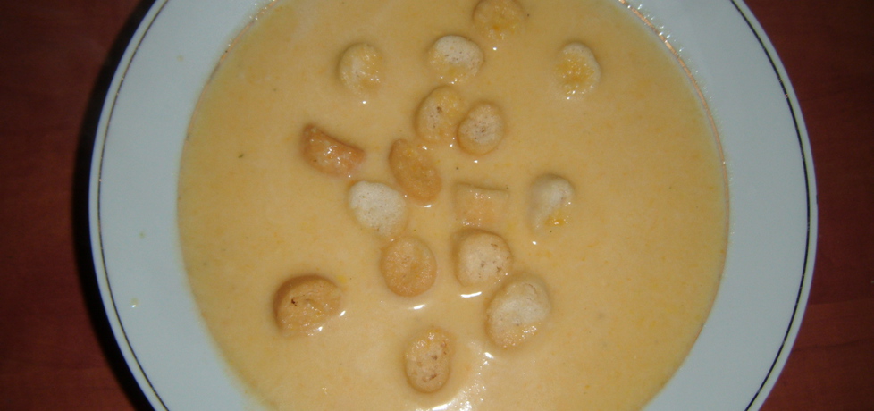 Zupa krem z kukurydzy z grzankami (autor: edyta41 ...