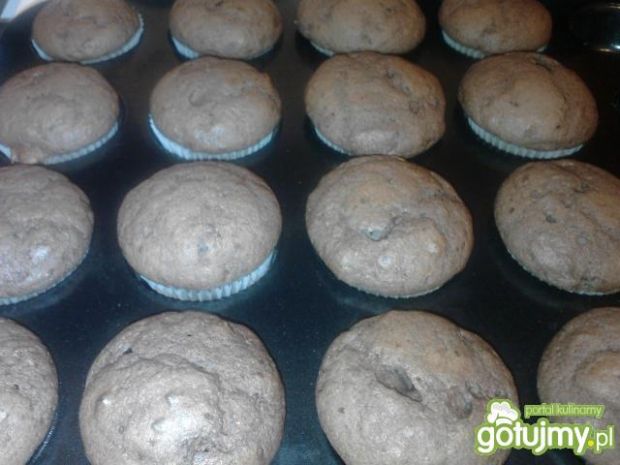 Przepis  muffiny z drobinkami czekolady przepis