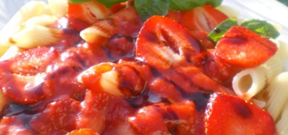 Makaron z sosem truskawkowym i chili (autor: ilka86 ...