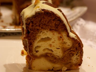 Babka piernikowa z serem w białej czekoladzie