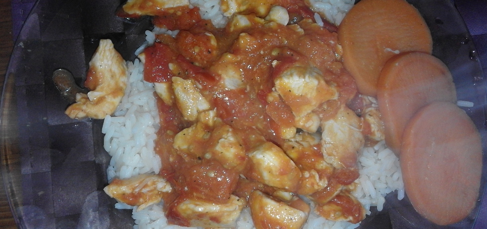 Fit kurczak z ryżem i pomidorami (autor: kajka12)